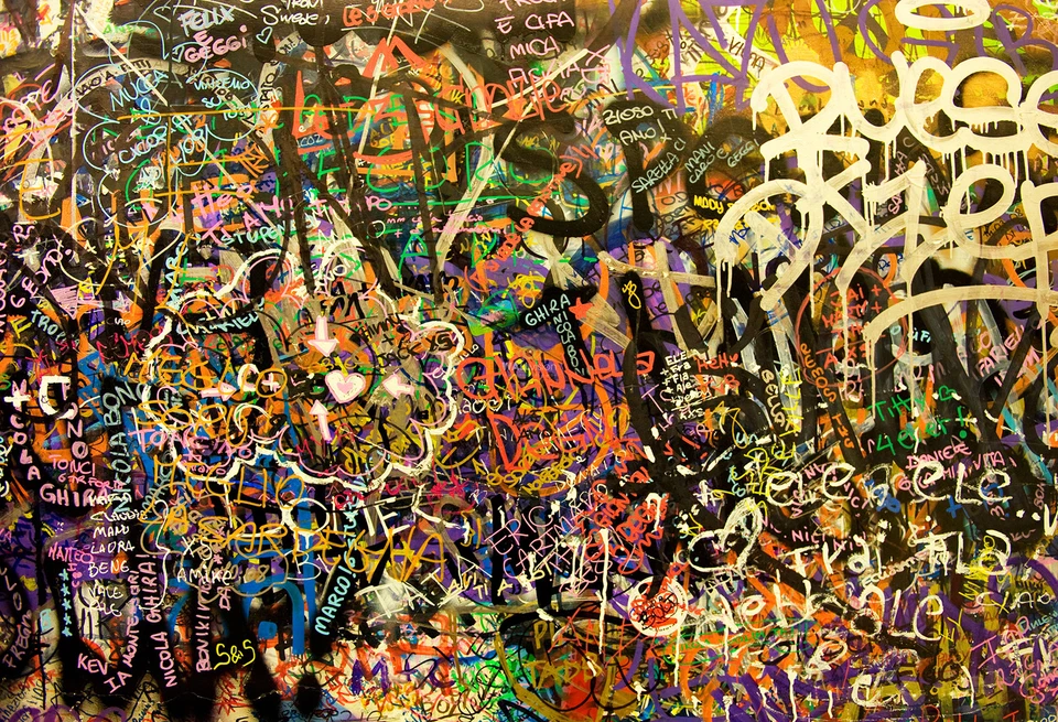 graffiti wall urban street art PRINT POSTER a1 painting  — 第 1/1 张图片