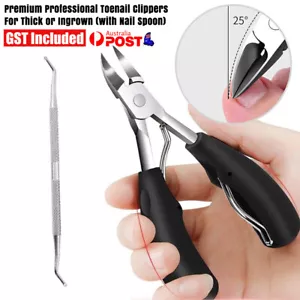Premium Toenail Clippers Large Heavy Duty Toe Nail Clipper For Thick or Ingrown+ - Picture 1 of 11
