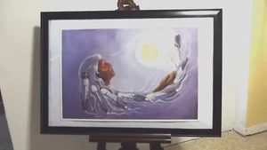 CAMERON BLAGG Lithograph Grandfathers Prayer 641/950 signed COA Limit Edition - Picture 1 of 6