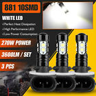 3x 270W 881 LED Headlight Bulbs For Polaris Sportsman 500 550 570 600 800 XP