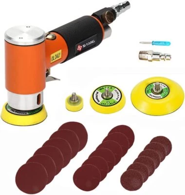 21PCS 1" 2" 3" Mini Air Random Sander Orbital Car Polisher Buffer For Auto Body - Image 1 of 4
