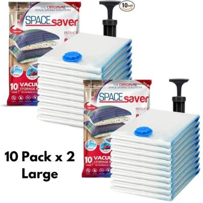 Bolsas de almacenamiento al vacío Spacesaver para almacenamiento de ropa, paquete de 10 x 2 - grandes Foto 1 de 4