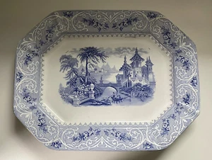 Gorgeous Antique - “Geneva” Ironstone Platter - 1847, J Wedgwood, England - 16” - Picture 1 of 17