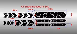 Bike Frame Accent Kit. Honeycomb. For Mountain, Road, BMX Bikes. Lots of colors! - Picture 1 of 12