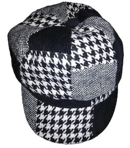 Vtg Y2K Cap Old Country Road Wool Blend News Boy Hat Lined Spandex strap - Picture 1 of 6