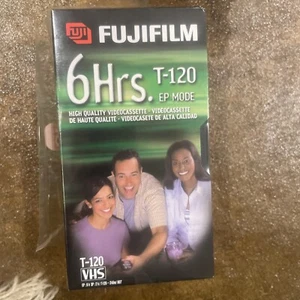 Fujifilm HQ High Quality VHS Blank Tape T-120 6 Hour New Sealed - Picture 1 of 5