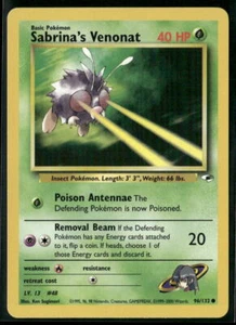 Pokémon Gym Heroes #096/132 Venonat di Sabrina comune, quasi nuovo o migliore - Foto 1 di 2