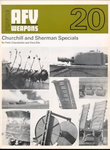 AFV PROFILE 20 WW2 SHERMAN CHURCHILL SPECIALS MINE SCHLEGEL AVRE BOBBIN FLAMETHROW - Bild 1 von 3