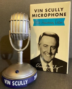 Vin Scully Talking Microphone 65th Anniversary — New Open Box — 2014 SGA Dodgers - Picture 1 of 8