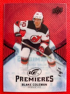 2017-18 UD ice BLAKE COLEMAN Rookie premieres BLACK 1/1 - Picture 1 of 2