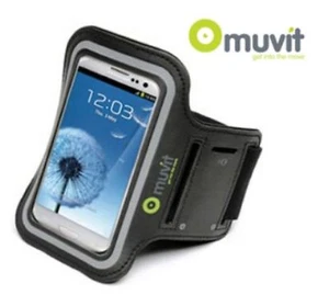 Étui bracelet de sport Muvit pour Samsung S3, S4 & Blackberry Z30 - Gris - Photo 1 sur 1