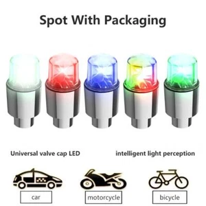 Auto Rad Licht Solarenergie Bewegungsmelder LED blinkend bunt Gasdüse I5E9 - Bild 1 von 23