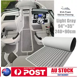 Adhesive Marine Flooring Faux Teak EVA Foam Yacht Boat Decking Sheet | Grey Mats - Picture 1 of 18