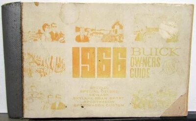 Buick Special Deluxe Skylark Gran Sportwagon 1966 manual personalizado del propietario Foto 1 de 4