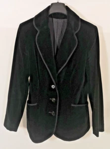 Vintage black velvet blazer from Debenhams, small (size 10) - Picture 1 of 3