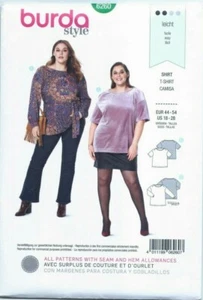 NEW/UNCUT 6260 Burda Pattern Misses Shirts 2 Variations Size 18,20,22,24,26,28 - Picture 1 of 2