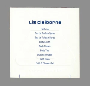 Carte publicitaire - advertising card - Liz Claiborne recto verso - Picture 1 of 2