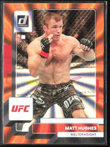 2023 Donruss UFC #73 Matt Hughes Holo Orange Laser - Picture 1 of 2