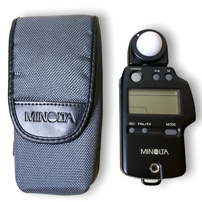 Medidor automático Minolta 4F medidor de luz FIV - casi como nuevo con bolsa Foto 1 de 4