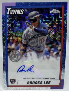 Brooks Lee RC #90CA-BLE 2025 Topps 1990 35th Anniversary Chrome Auto /199 Mojo - Picture 1 of 8