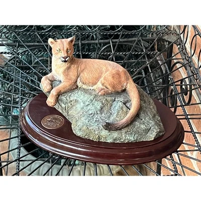 Majestic Wilderness MOUNTAIN LION Mark Newman Hallmark Edición Limitada. 29/4500 RARO Foto 1 de 4