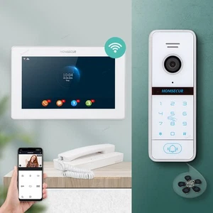 HOMSECUR Waterproof WIFI Video Doorbell Intercom Password Access Auto Recording - Picture 1 of 8