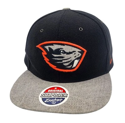 Oregon State Beavers Zephyr Two-Tone Snapback Structured 100% Wool OSFM Hat Cap  - Image 1 of 4
