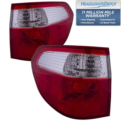 Tail Lights Set Left Driver Right Passenger Fits 2005-2007 Honda Odyssey - Image 1 of 4
