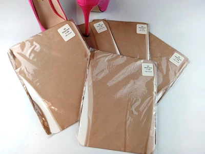 TALLA 11L DE COLECCIÓN NACIONAL #400 PUNTO PLANO NYLON LIGERO MEDIAS 5 PRS SEXY DIESTRO MEDIAS Foto 1 de 4