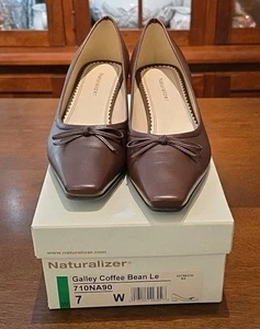 Naturalizer Woman’s 7m Pump. Galley Coffee Bean Leather NIB. GF - Picture 1 of 12