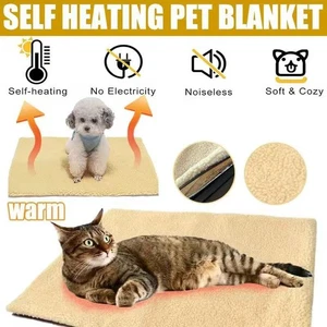Self Heating Pet Pads Pet Blanket/Self Heated Cat Dog Bed/Pet Thermal Mat 2Color - Picture 1 of 15