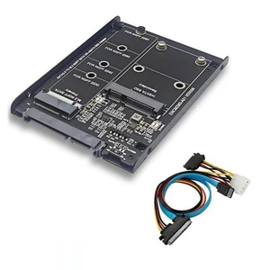 SSD-Gehäuse M2 NGFF&MSATA auf SATA3.0 6 Gb 2,5  Adapter Riser CardBoard3884 - Afbeelding 1 van 8