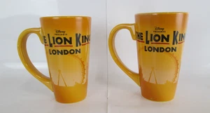 2 Disney The Lion King London Musical Large Latte Mug Coffee Cups Rare - Picture 1 of 16