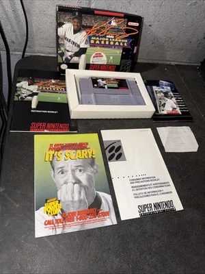 Tarjeta de béisbol SNES SUPER NINTENDO KEN GRIFFEY JR MAJOR LEAGUE BASEBALL ¡Incluida! Foto 1 de 4