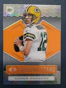 2020 Illusions Aaron Rodgers Shining Stars Orange Acetate SS15 PACKERS FREE SHIP - Picture 1 of 4