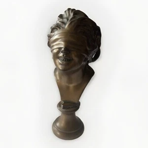 Giuseppe Renda (1859-1939, IT) Bronce, Diosa de la Fortuna con los ojos vendados, 1894 - Imagen 1 de 9