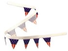 Dolls House American USA Flag Bunting Party Banner Decoration 1:12 Accessory