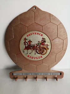 APPENDICHIAVI A PALLONE 5 GANCI CARRETTINO SICILIANO ANNI '80 - Imagen 1 de 4