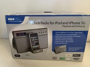 RCA RC65i-A Clock Radio Ipod Charging Dock, Mp3 With Box, Radio Antenna - Picture 1 of 10