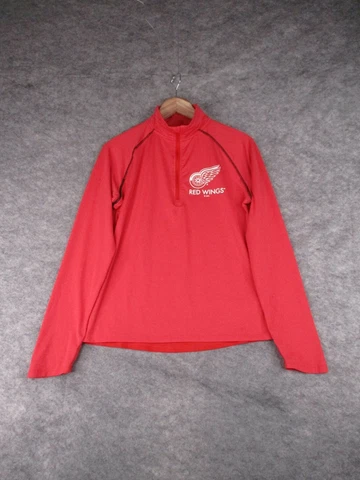 Detroit Red Wings Shirt Womens Medium Long Sleeve Lightweight Sweater NHL Hockey Cover