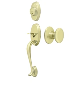 Deltana Riversdale Eingangstürdrücker Set mit rundem Knopf in 4 Ausführungen - Bild 1 von 6