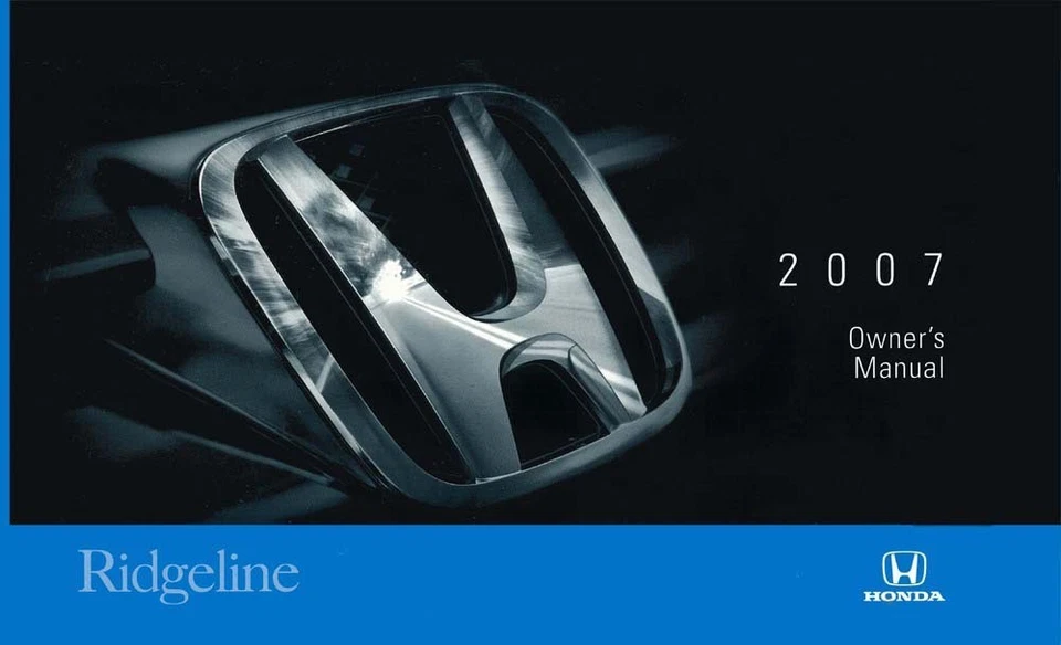Honda Ridgeline 2007 manual del propietario guía del usuario referencia operador libro fusibles Foto 1 de 1
