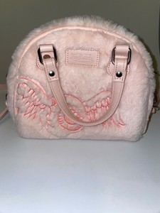 von dutch pink fur bowling bolsa
