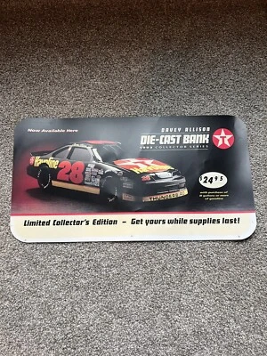 1993 Racing Champions 1/43 Davey Allison #28 Die-Cast Texaco PROMO POSTER - Image 1 of 4