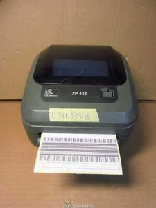Zebra ZP450 USB Thermal Label Printer 104mm 203Dpi 1,391,533 IN - BUTTON DAMAGED - Bild 1 von 3