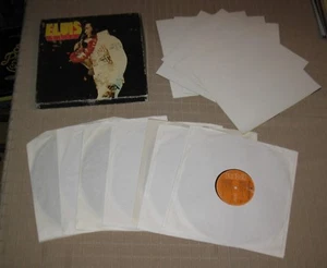 Vintage Elvis Presley Record 7 LP Box Set & 7 Posters 100 Super Rocks FREE SHIP - Picture 1 of 6