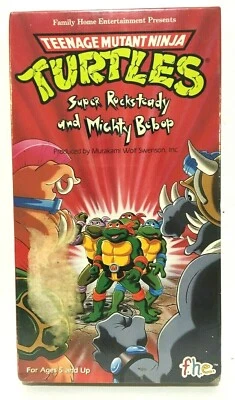 Teenage Mutant Ninja Turtles Super Rocksteady and Mighty Bebop VHS Factor Sealed - Image 1 of 4