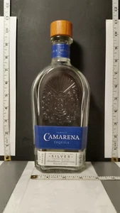 Camarena Silver Tequila; 750 ML Decorative/Functional Bottle Wooden Cap; Clean - Picture 1 of 9
