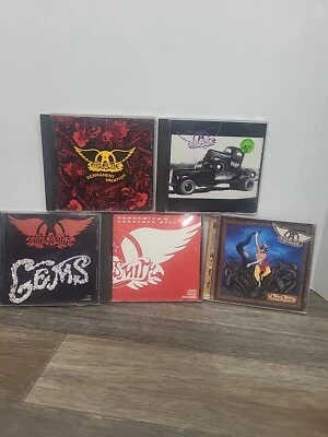 Aerosmith 5 CD лот драгоценных камней, лучшие хиты, девять жизней, постоянный отпуск, насос - Изображение 1 из 4