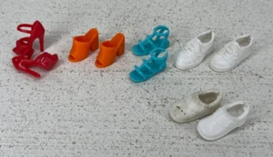 5 Pairs Mattel Barbie Shoes Heels Sneakers Clogs Sandals - Picture 1 of 1